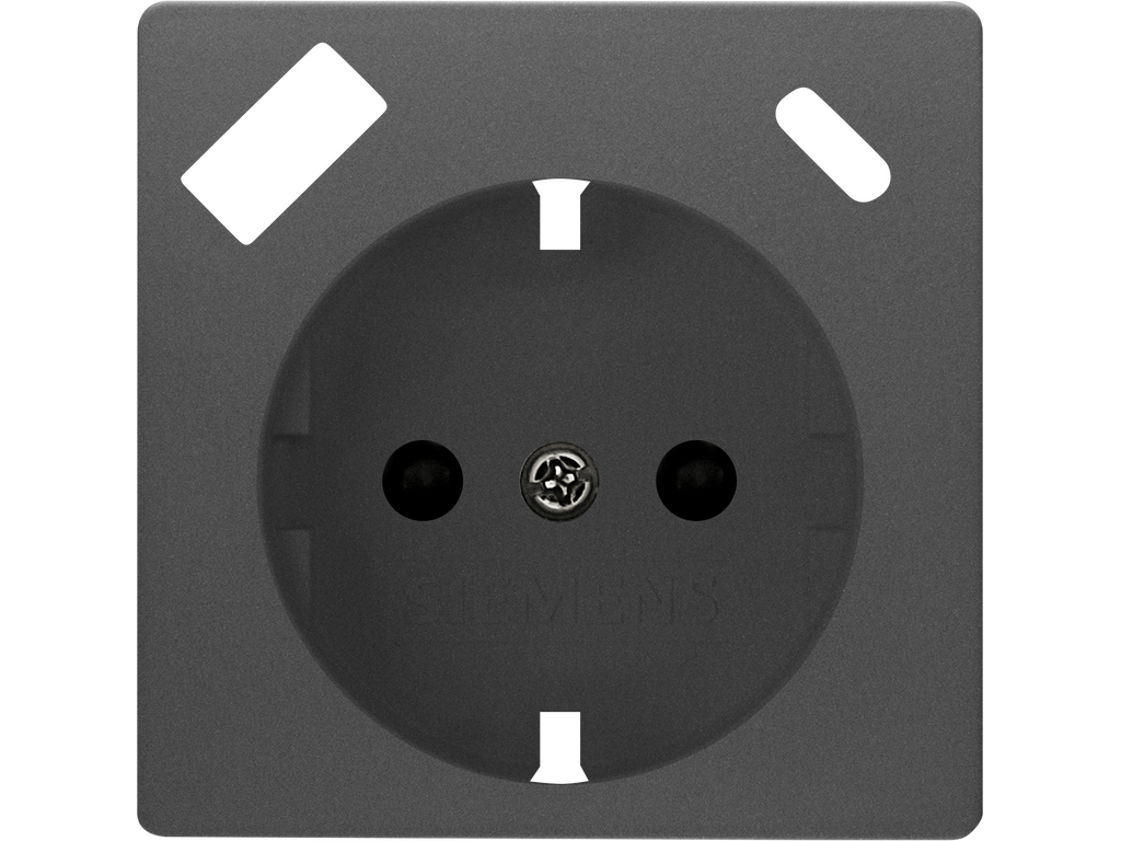 Miro, tapa Schuko USBC AC PD, Carbono Metalizado