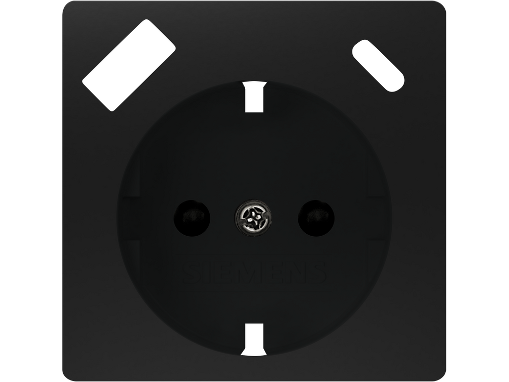 Miro, tapa Schuko USBC AC PD, Negro Mate