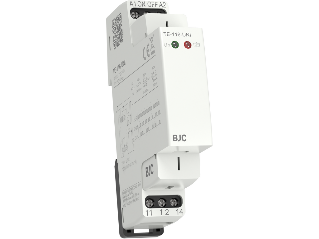 Relé telerruptor, salida 1x16A, AC/DC 12-240V