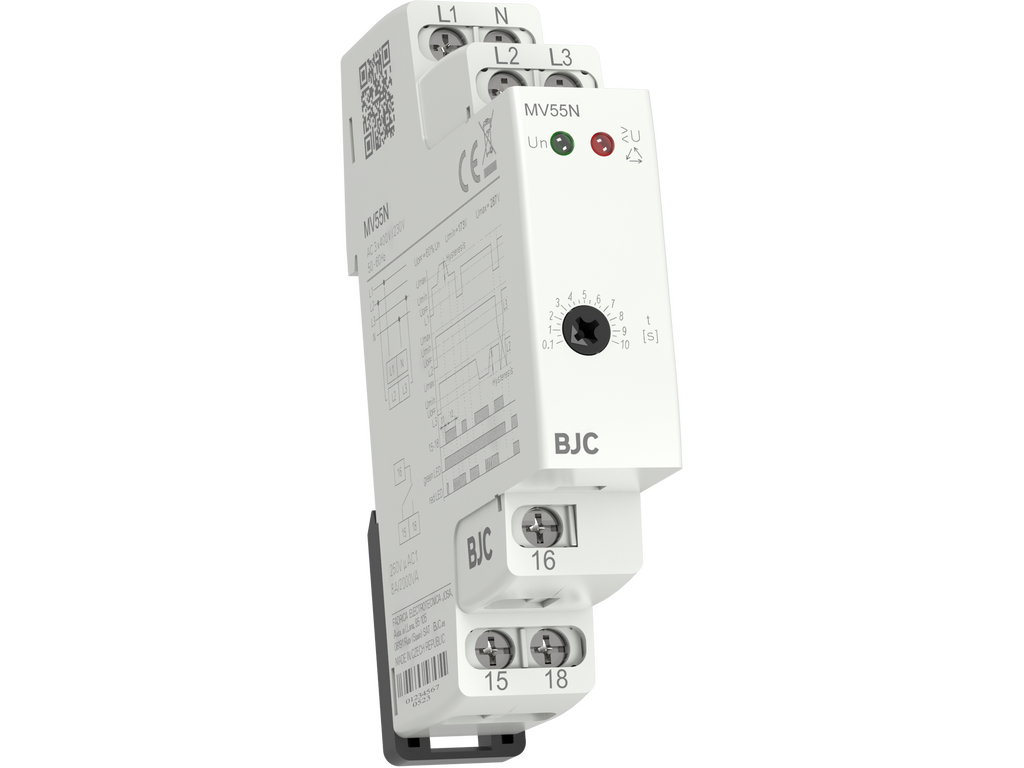 Relé de monitoreo de la secuencia y caída de 3 fases, con neutro