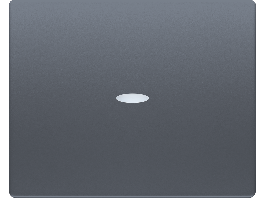 Iris, Tecla interruptor /conmutador/cruzamiento con difusor, Acero Neptuno