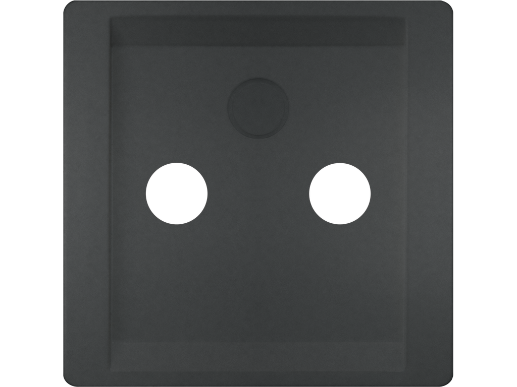 Style, tapa TV-FM-R/TV-SAT 2/3 salidas, Antracita Cosso