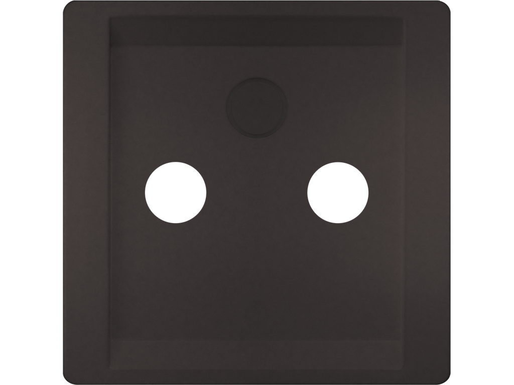 Style, tapa TV-FM-R/TV-SAT 2/3 salidas, Chocolate