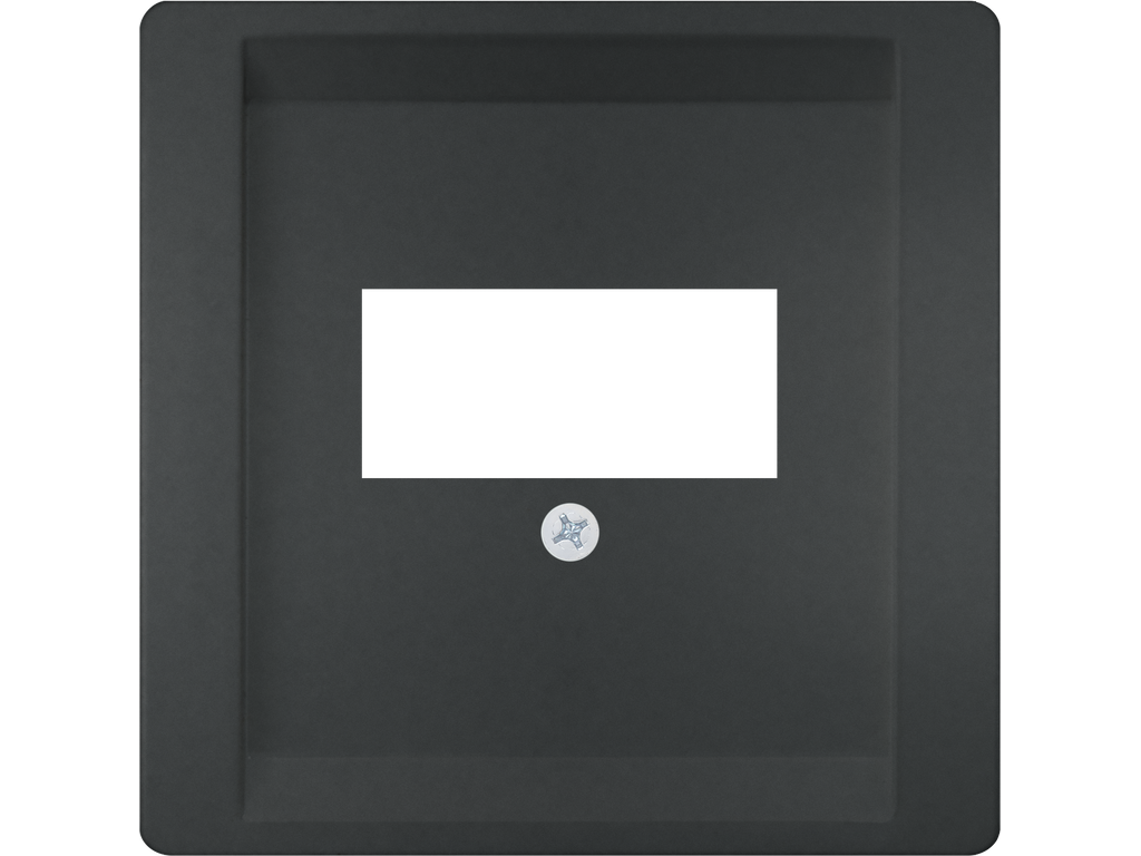 Style, tapa para tomas multimedia, Antracita Cosso