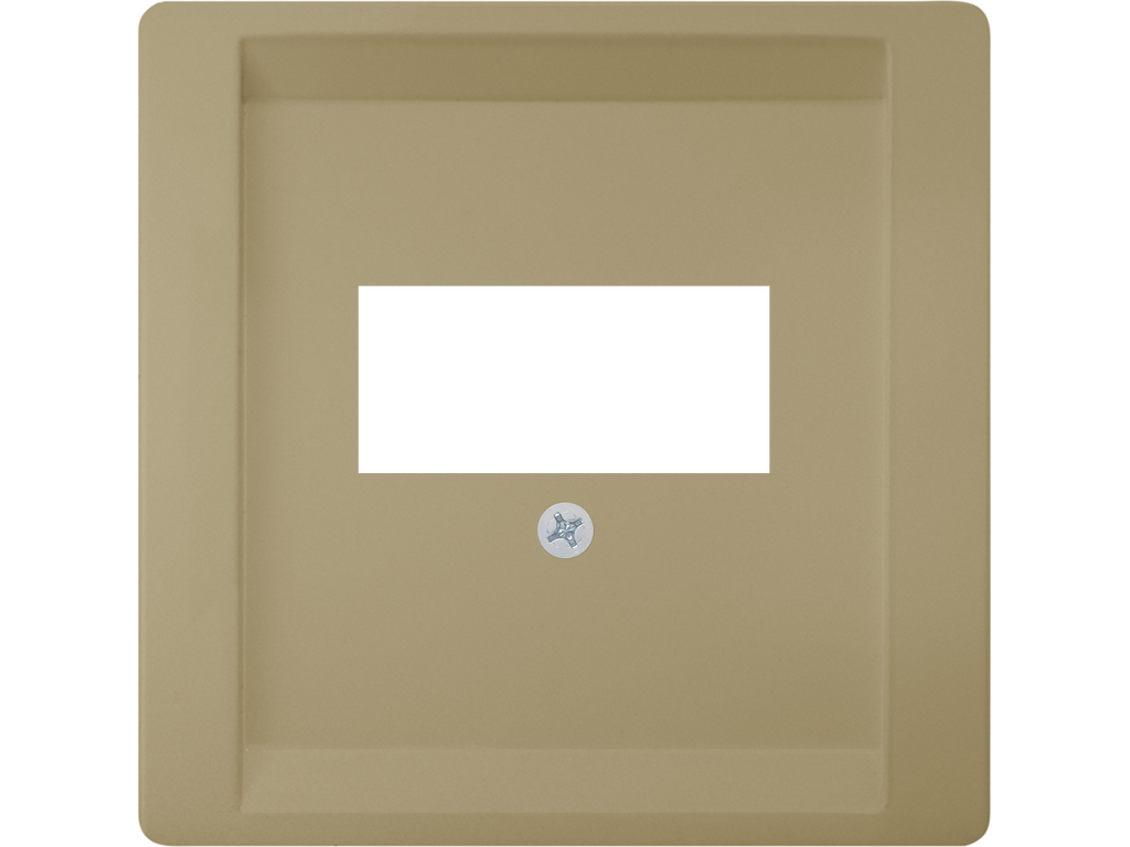 Style, tapa para tomas multimedia, Dorado Malta