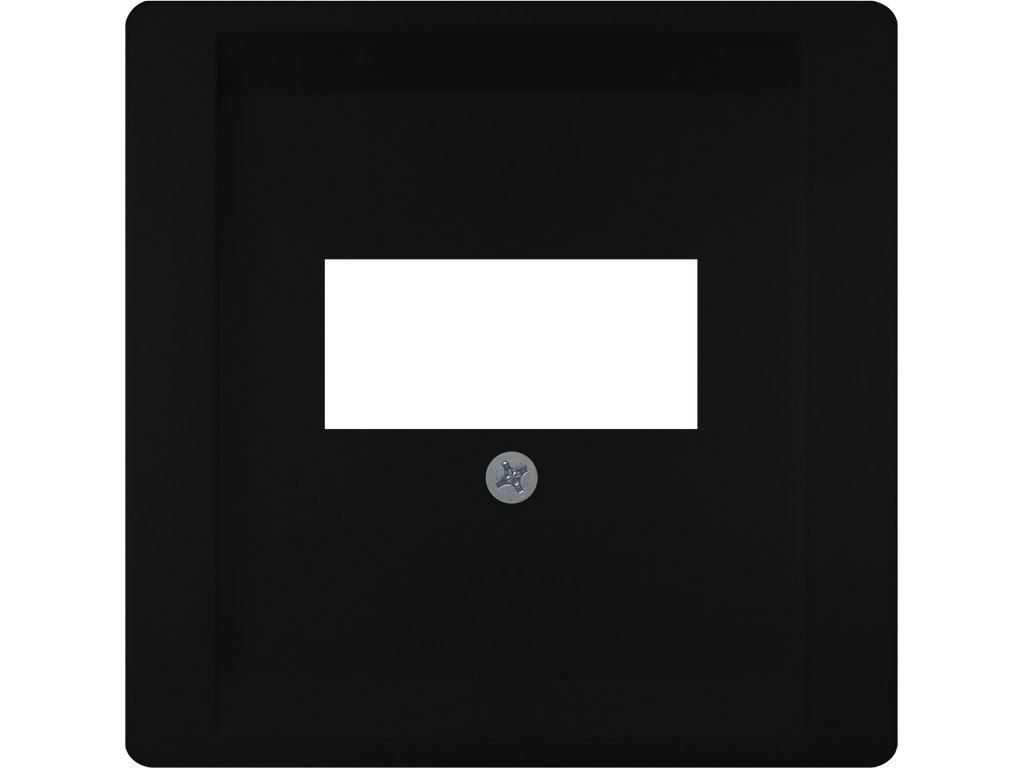 Style, tapa para tomas multimedia, Negro Mate