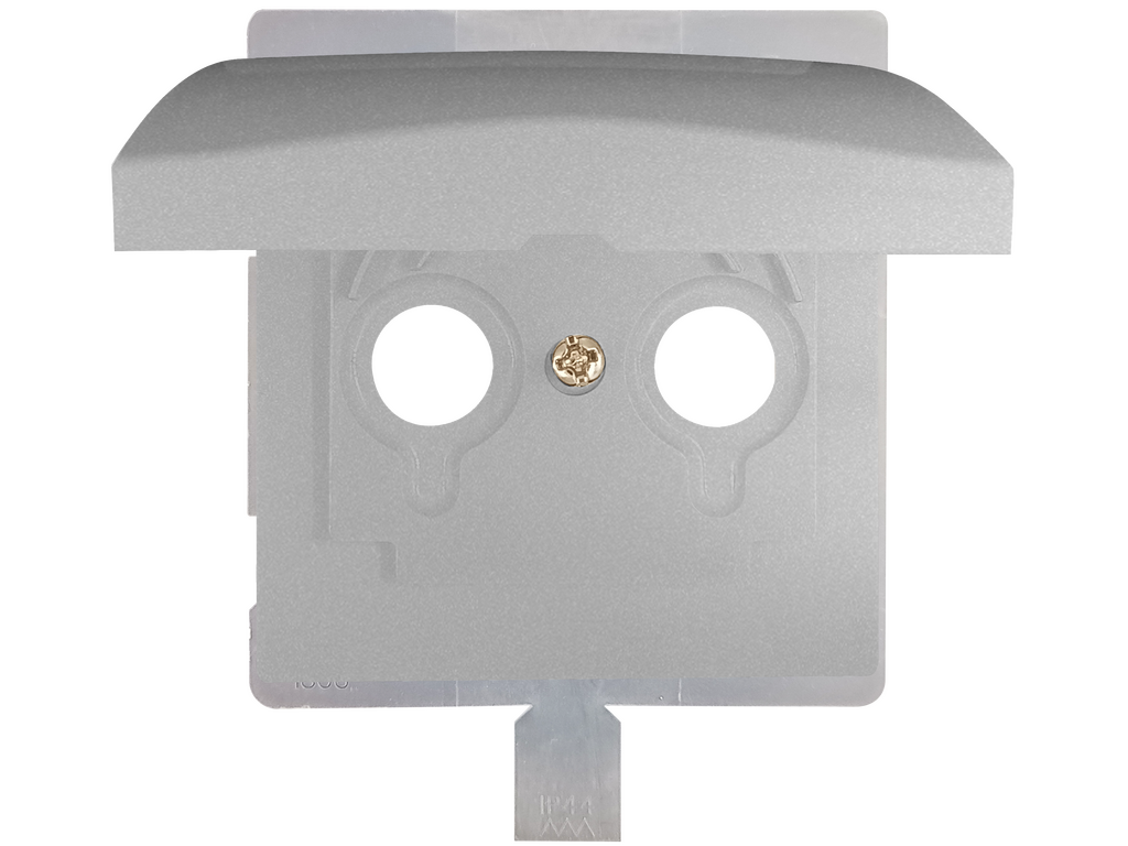 Style, tapa televisión 2/3 salidas, Platino Metalizado