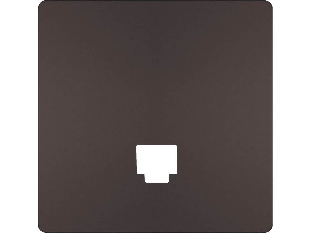 Style, tapa conector 1 RJ45, Chocolate