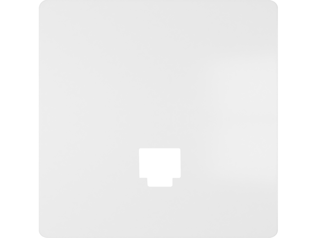 Style, tapa conector 1 RJ45, Blanco Mate