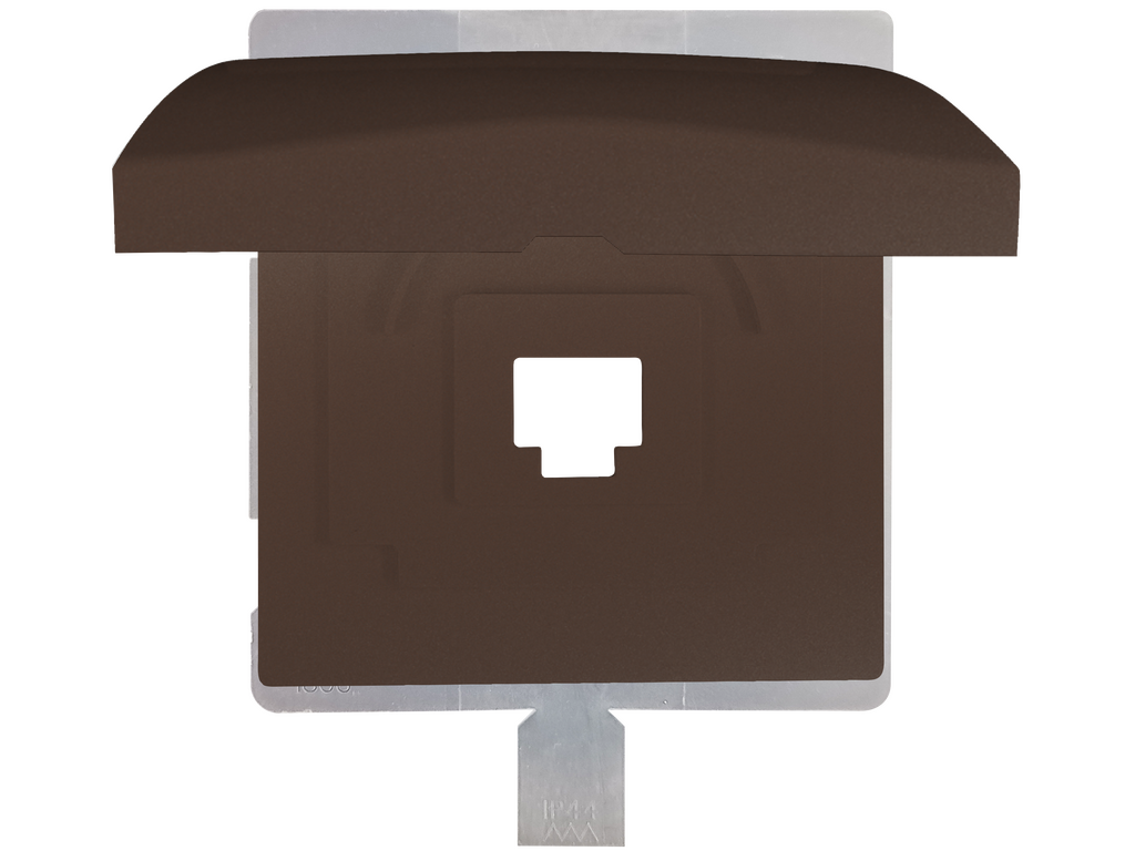 Style, tapa para conector RJ45, Chocolate