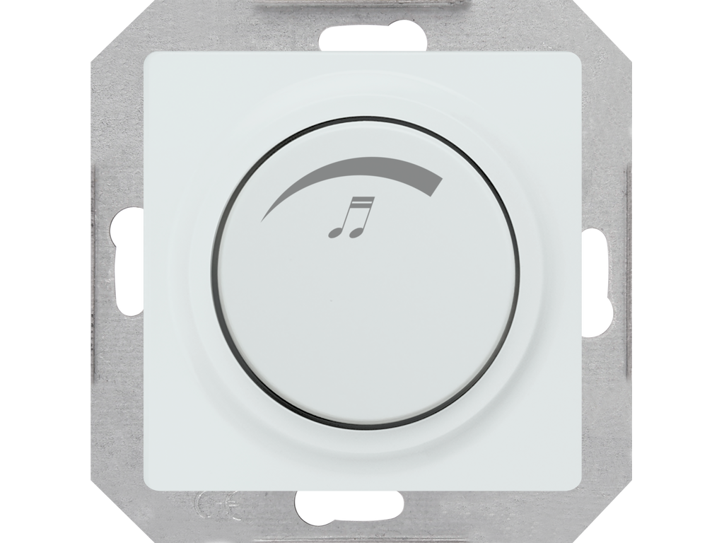 Miro, potenciómetro regulador de volumen, Blanco Polar