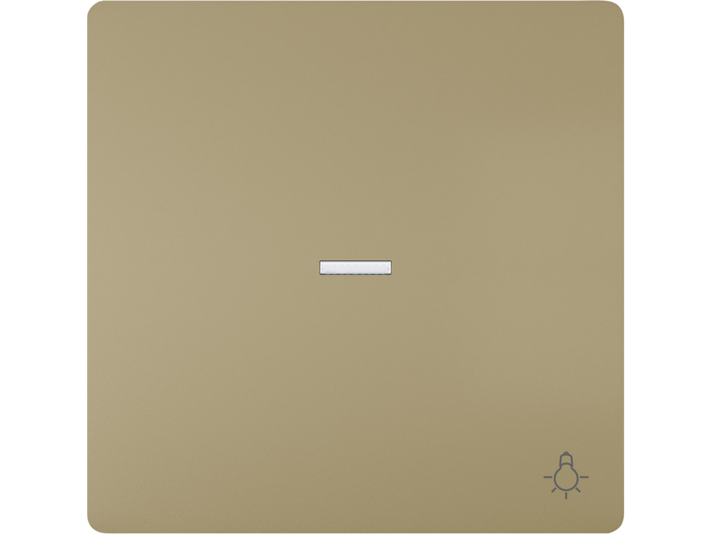 Style, tecla simple símbolo luz difusor, Dorado Malta