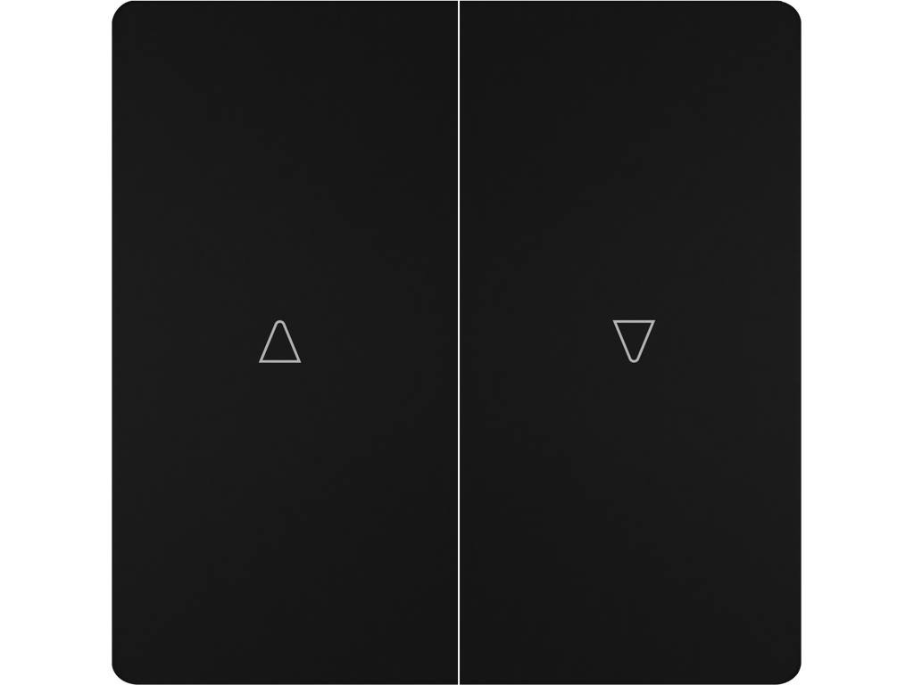 Style, tecla doble, persiana, Negro Mate