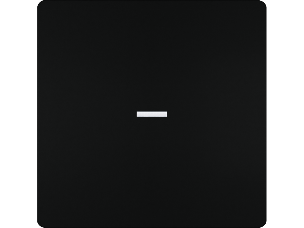 Style, tecla simple con difusor, Negro Mate