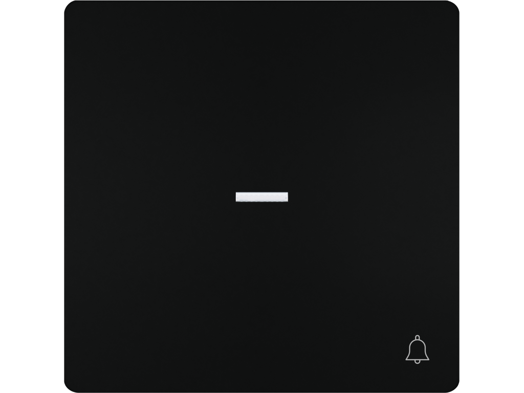 Style, tecla, símbolo timbre con difusor, Negro Mate