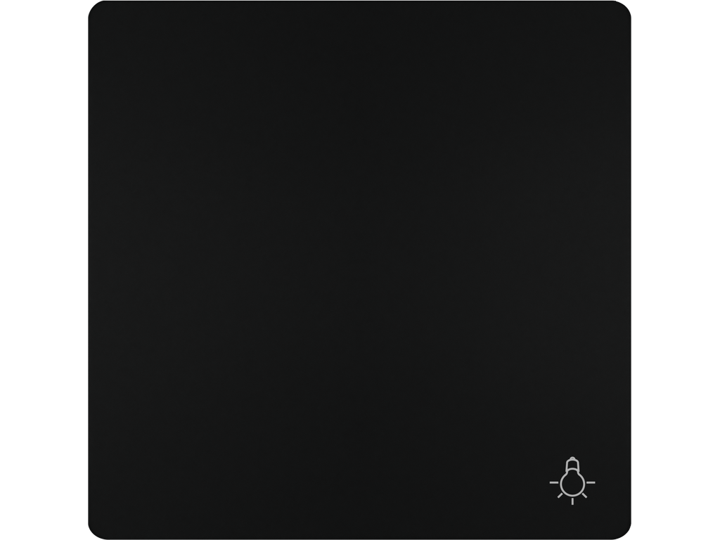 Style, tecla, símbolo luz, Negro Mate