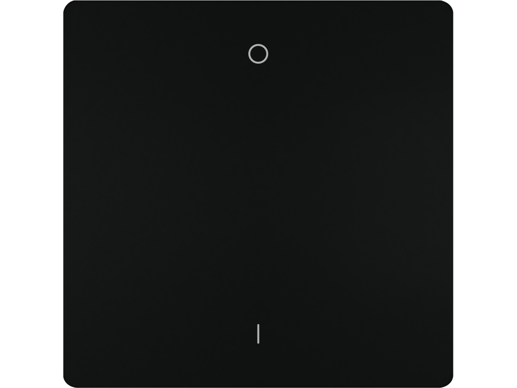 Style, tecla bipolar I/O, Negro Mate