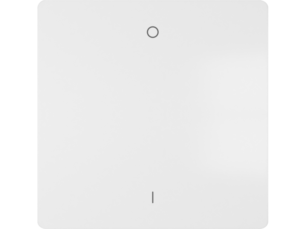 Style, tecla bipolar I/O, Blanco Mate