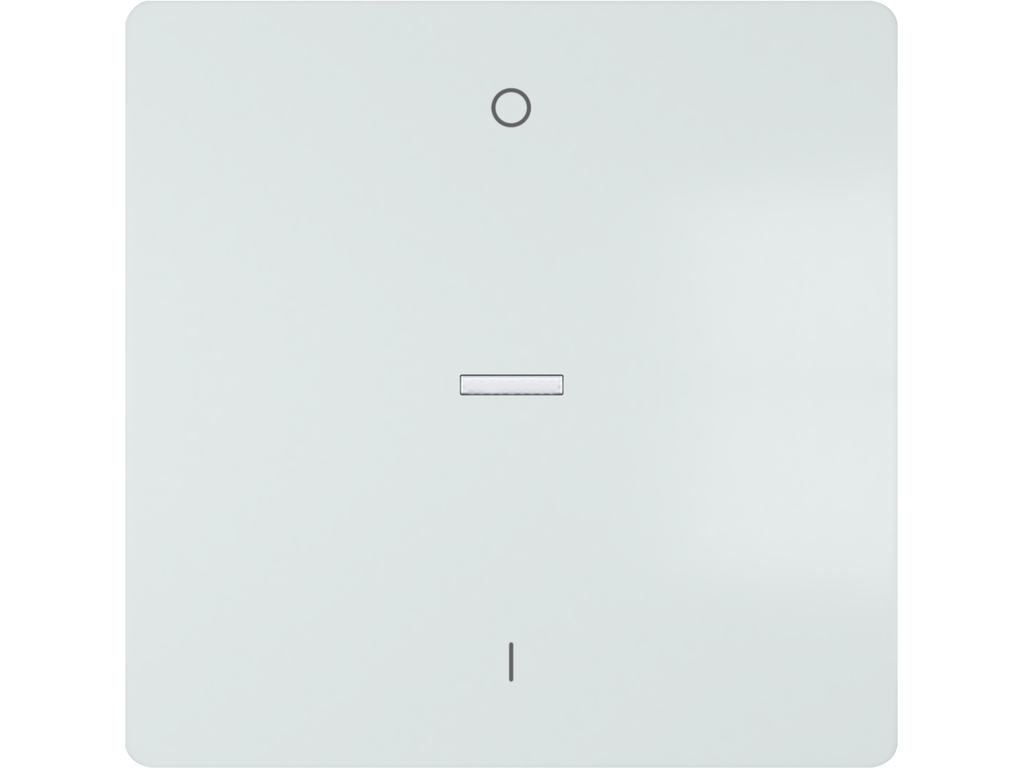 Style, tecla bipolar I/O con difusor, Blanco Polar