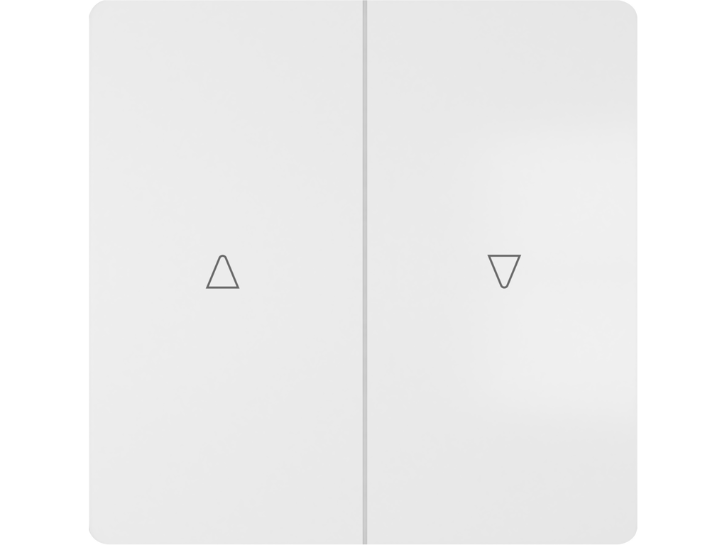 Style, tecla doble persiana, Blanco Mate