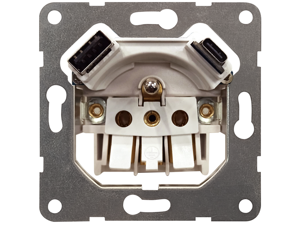 Base toma francesa USBC AC PD