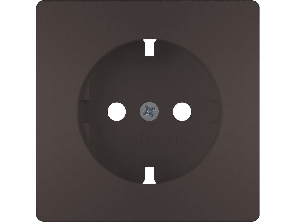 Style, tapa base enchufe seguridad, Chocolate