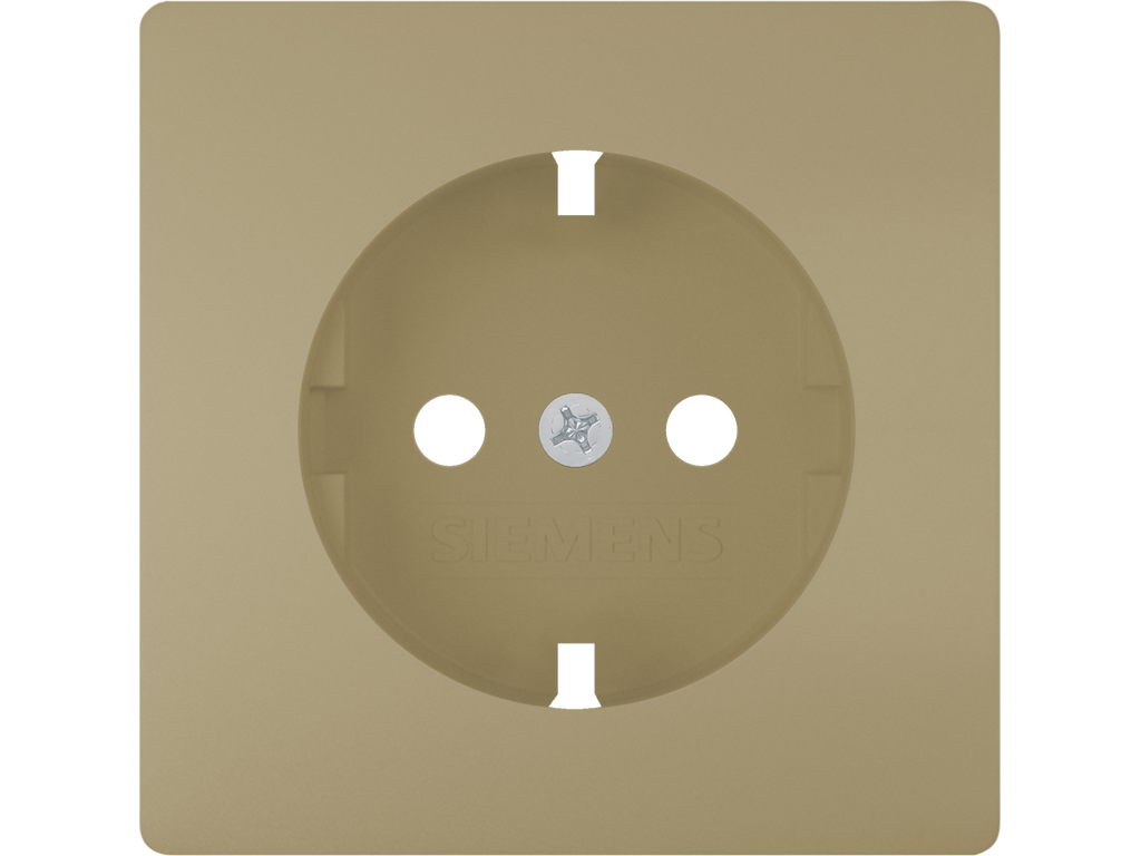 Style, tapa base enchufe seguridad, Dorado Malta