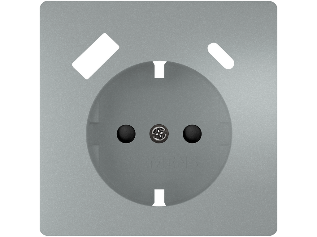 Style, tapa base enchufe seguridad USBC AC PD, Platino Metalizado