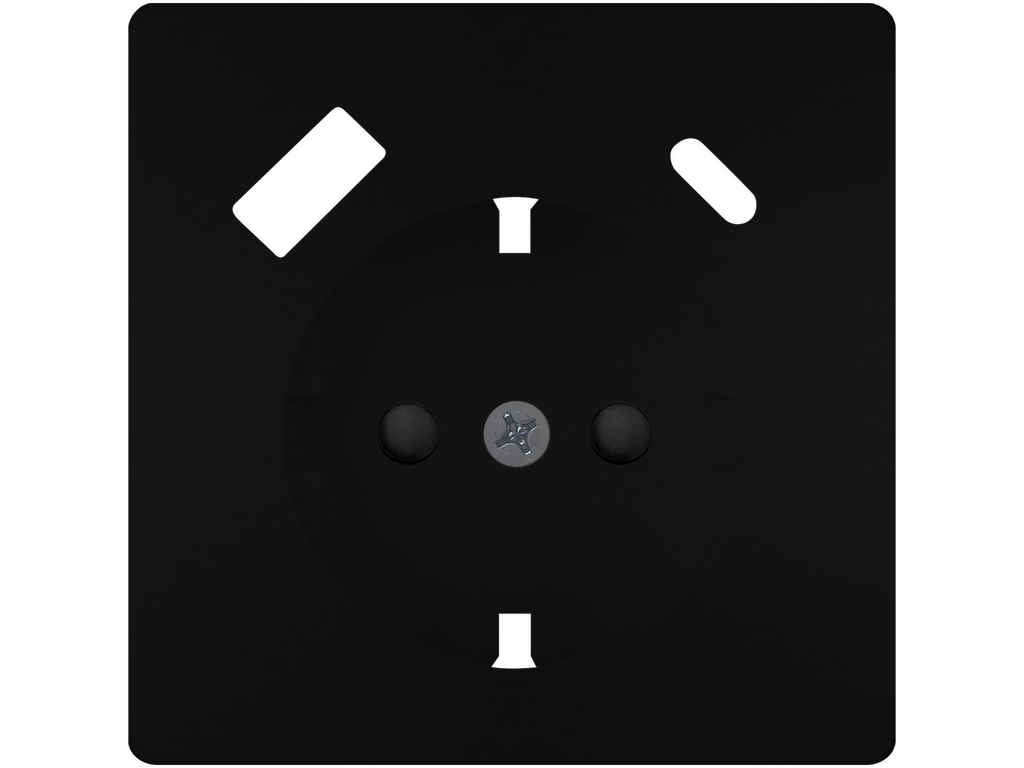 Style, tapa base enchufe seguridad USBC AC PD, Negro Mate