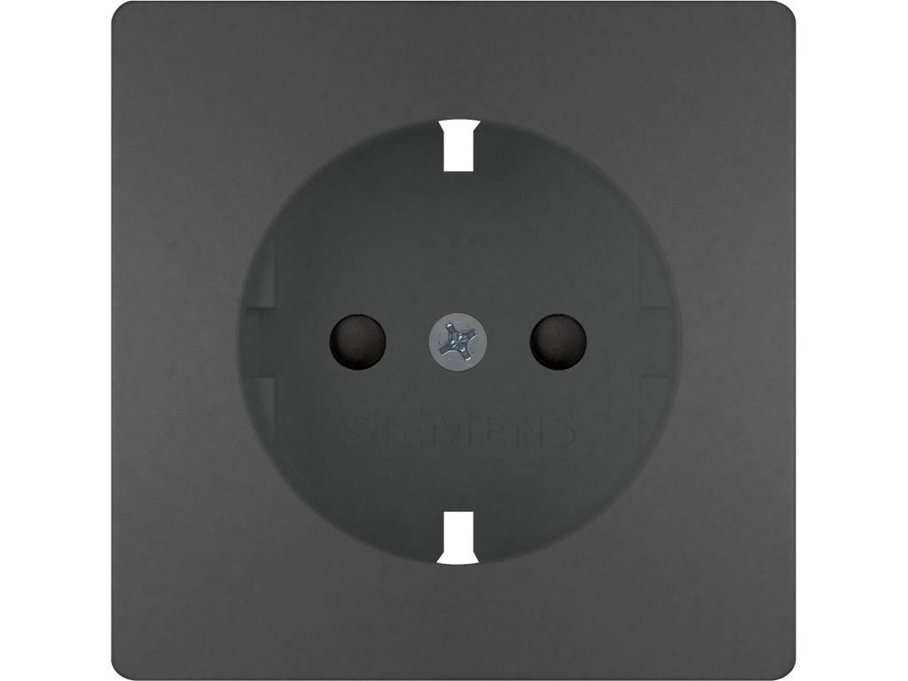 Style, tapa Schuko proteccion de seguridad, Antracita Cosso