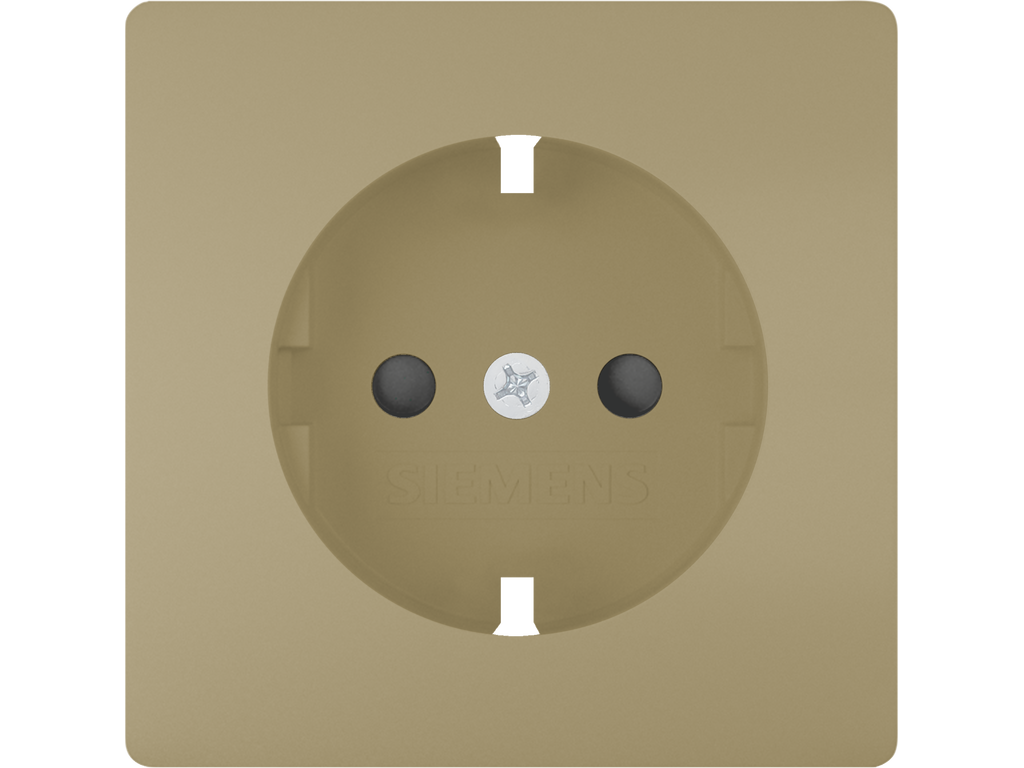 Style, tapa Schuko proteccion de seguridad, Dorado Malta