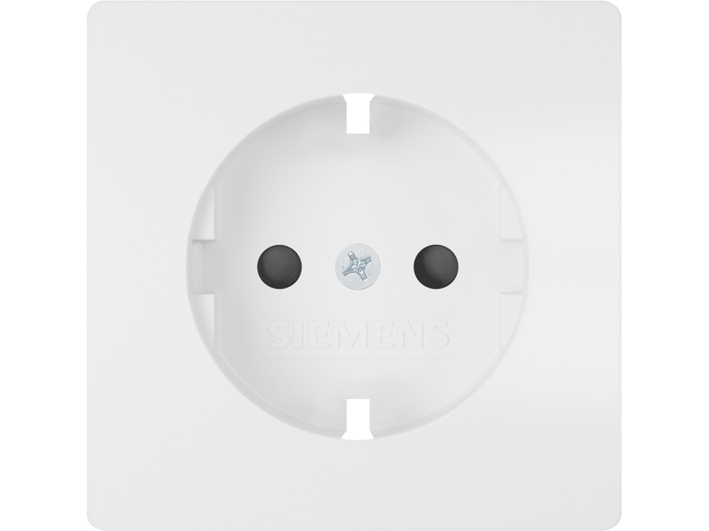 Style, tapa Schuko proteccion de seguridad, Blanco Mate