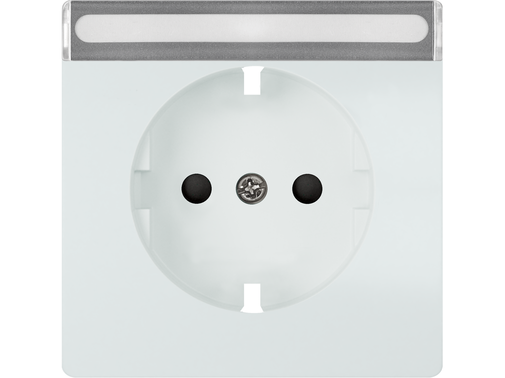 Style, tapa Schuko proteccion de seguridad, portaetiquetas