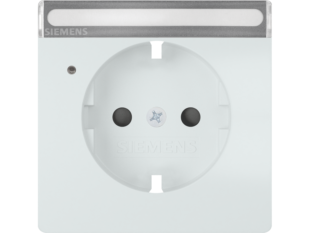 Style, tapa Schuko proteccion de seguridad, etiqueta indicador de servicio