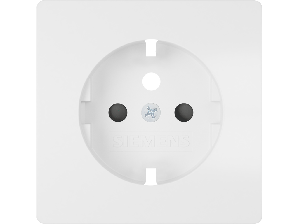 Style, tapa para base enchufe 2P+T toma francesa, proteccion de seguridad, Blanco Mate