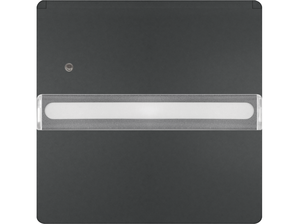 Style, tapa abatible Schuko proteccion de seguridad, etiqueta indicador de servicio, Antracita Cosso