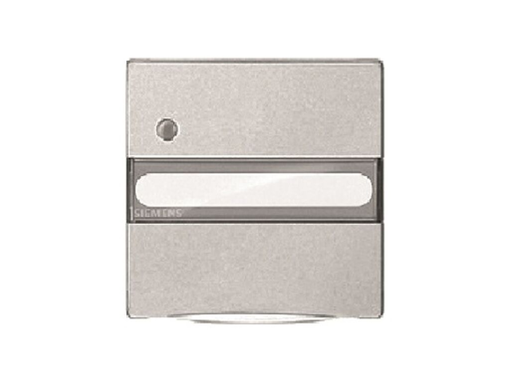 Style, tapa abatible Schuko proteccion de seguridad, etiqueta indicador de servicio, Platino Metalizado