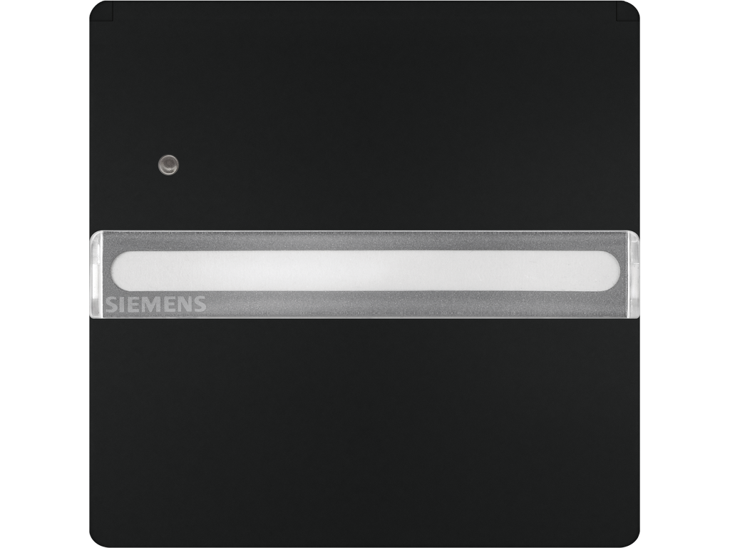 Style, tapa abatible Schuko proteccion de seguridad, etiqueta indicador de servicio Negro Mate