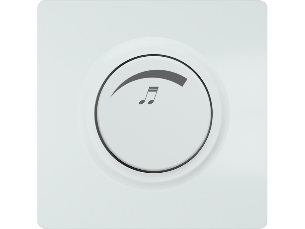 Style, potenciómetro regulador de volumen, Blanco Polar