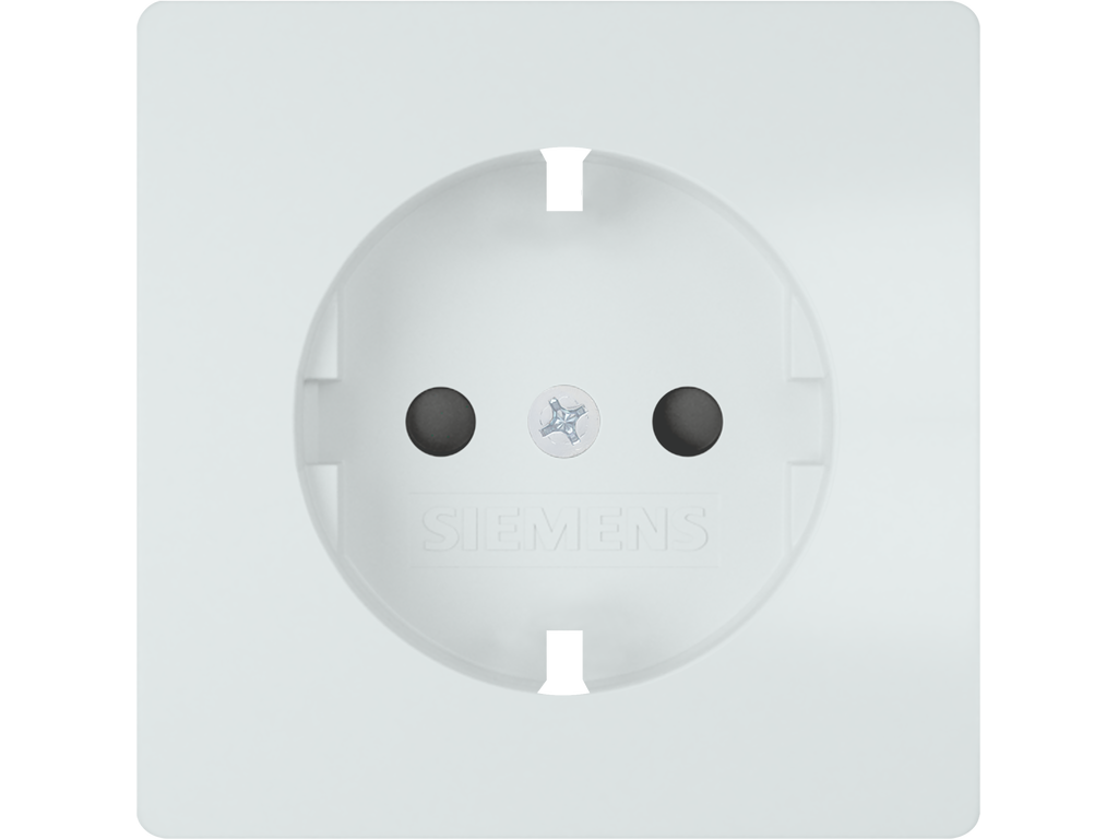 Style tapa Schuko proteccion de seguridad, Blanco Polar