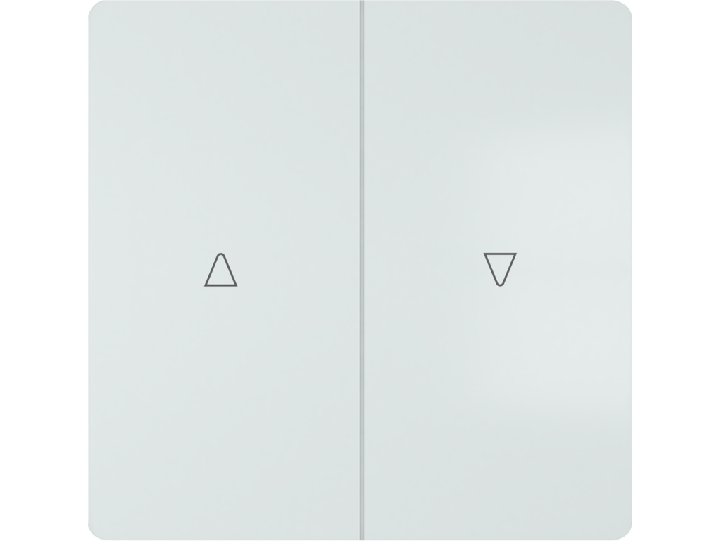 Style, tecla doble persiana, Blanco Polar