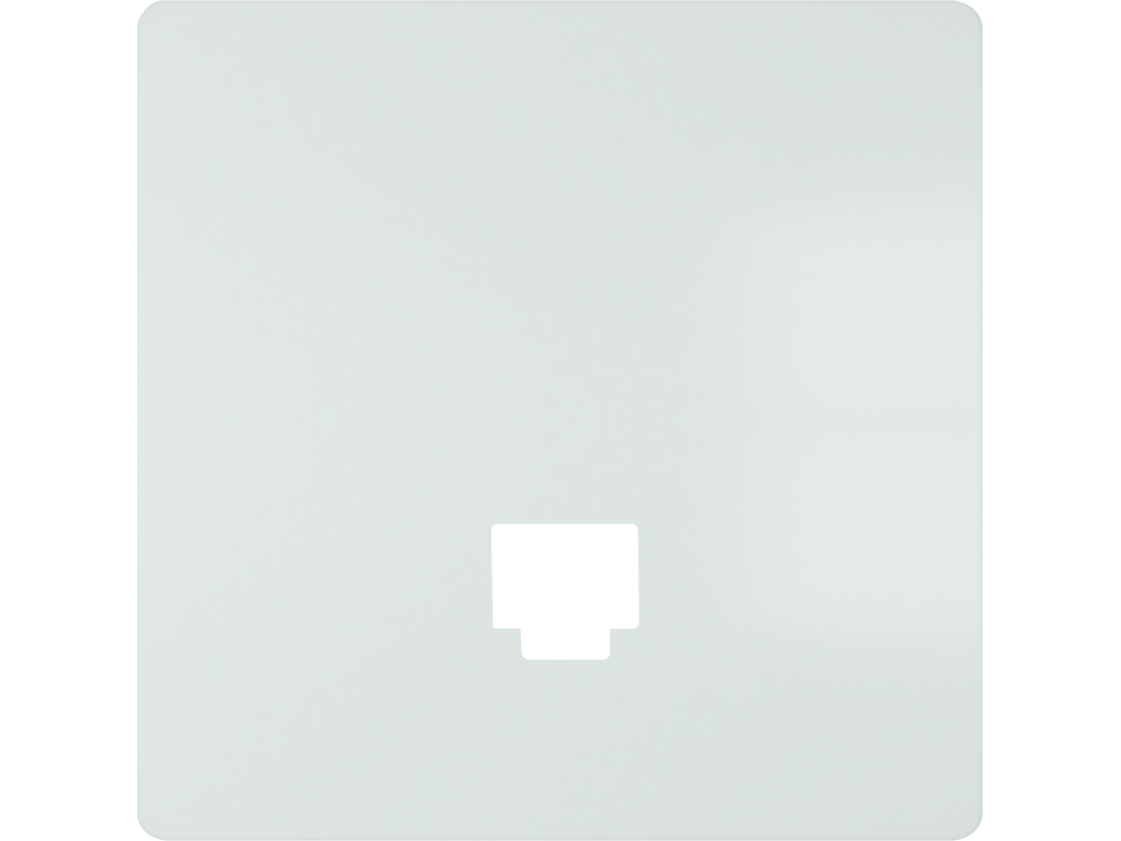 Style, tapa conector 1 RJ45, Blanco Polar