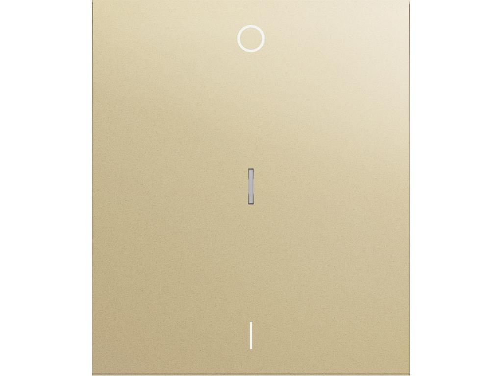 COSMOS, SINGLE ROCKER, I/O SYMBOL WITH DIFFUSER, GOLDEN CHAMPAGNE