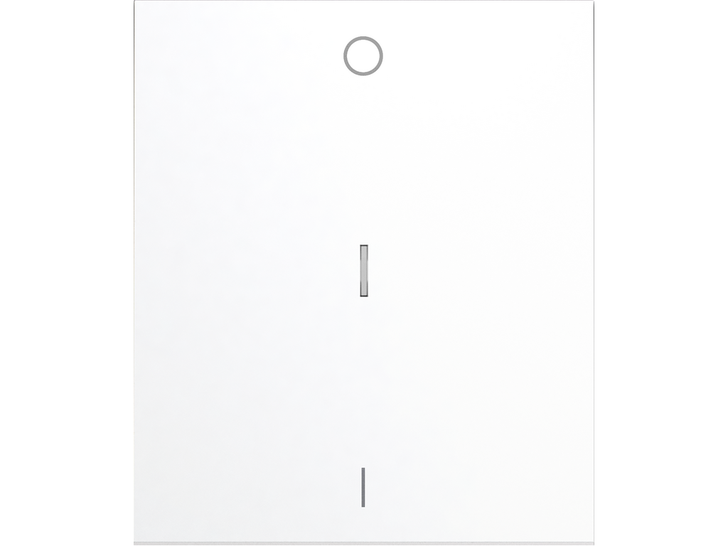 COSMOS, SINGLE ROCKER, I/O SYMBOL WITH DIFFUSER, SILK WHITE