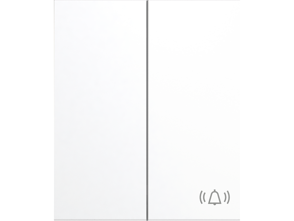 COSMOS, DOUBLE ROCKER, LIGHT SYMBOL, SILK WHITE