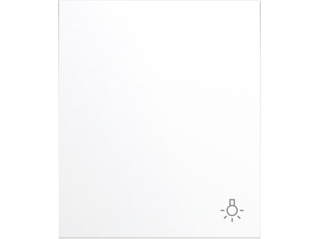 COSMOS, SINGLE ROCKER, LIGHT SYMBOL, SILK WHITE