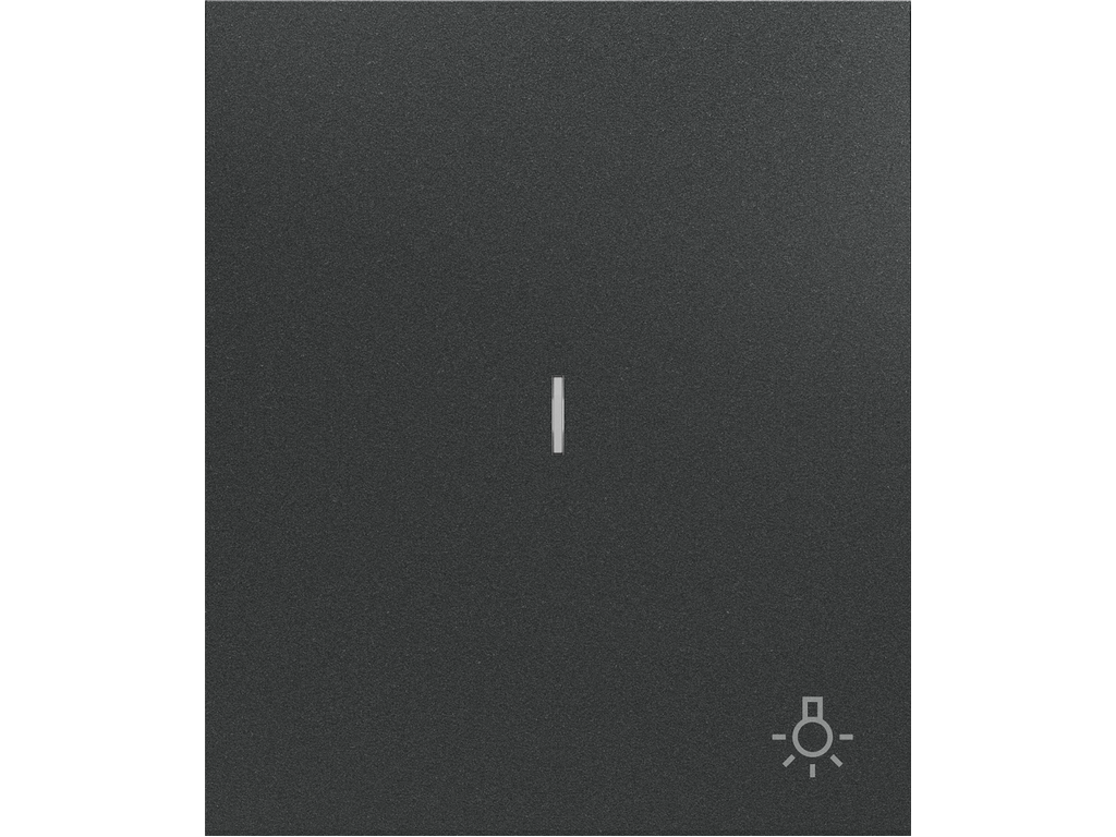 COSMOS, SINGLE ROCKER, LIGHT SYMBOL WITH DIFFUSER, BASALT ANTHRACITE