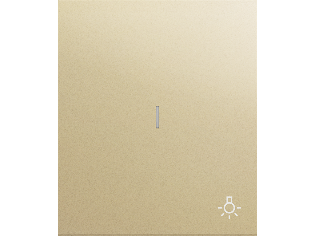 COSMOS, SINGLE ROCKER, LIGHT SYMBOL WITH DIFFUSER, GOLDEN CHAMPAGNE