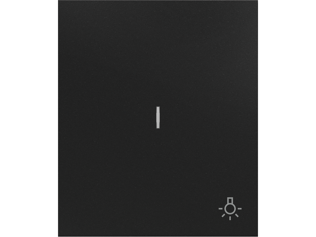 COSMOS, SINGLE ROCKER, LIGHT SYMBOL WITH DIFFUSER, ONYX BLACK