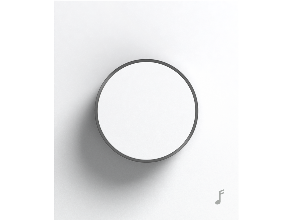 COSMOS, TAPA PARA POTENCIÓMETRO DE VOLUMEN, BLANCO SEDA
